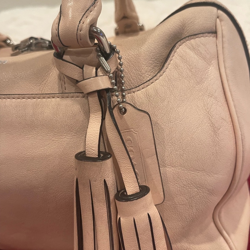 Coach Blush Leather Shoulder Bag